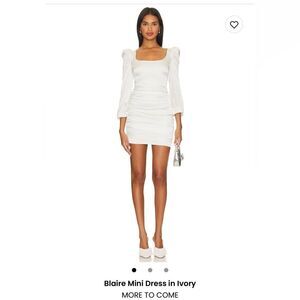 NWT REVOLVE MORE TO COME-Blaire Mini Dress in Ivory